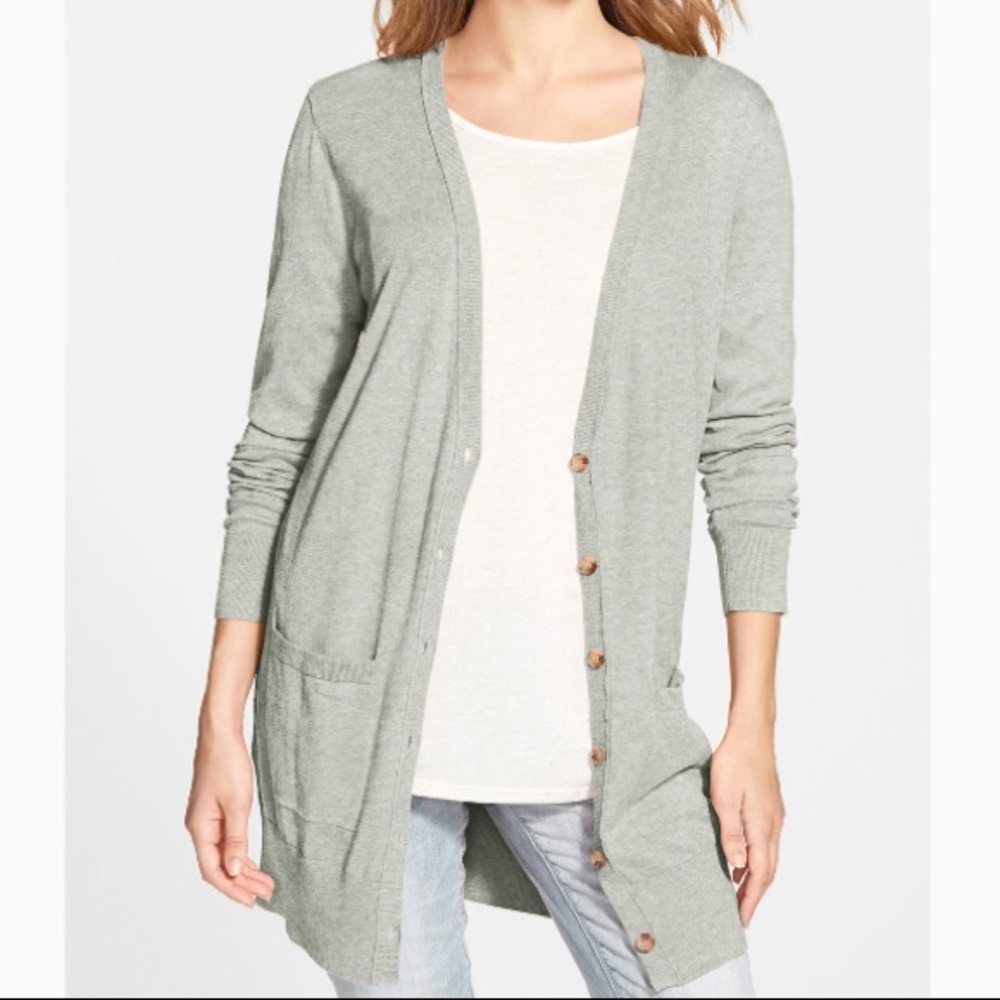 BP Nordstrom Lightweight Long Cardigan
